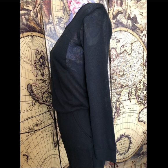 Asos athletic relaxed jumpsuit with sheer paneling. Size 4 - Picture 4 of 12